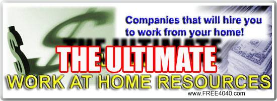 directory of work from home jobs and work at home employment opportunities